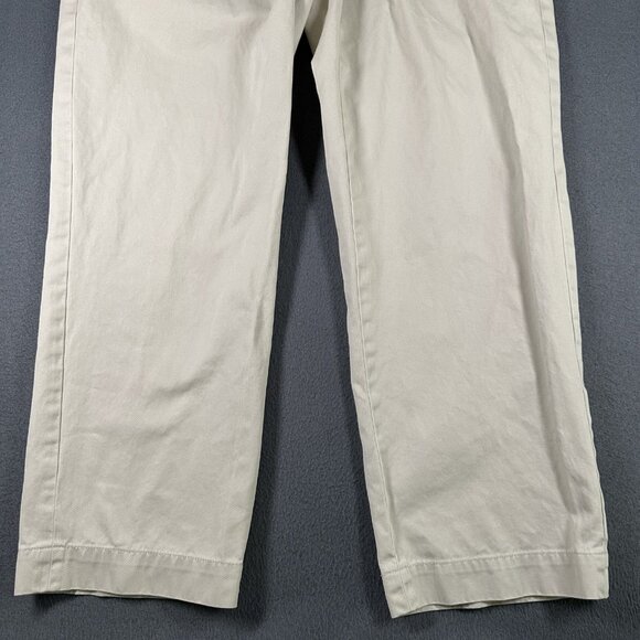 Polo Ralph Lauren Preston Pants Mens 35x30 Khaki Chino Flat Front Classic Fit - Picture 2 of 12